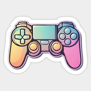 Vibrant Neon Game Controller Design No. 544 Sticker